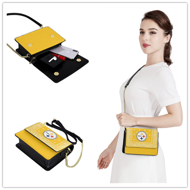 Pittsburgh Steelers PU Leather Crossbody Bags 001