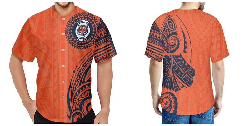Men's Detroit Tigers Orange Baseball Jersey Men's Detroit Tigers Orange Baseball Jersey