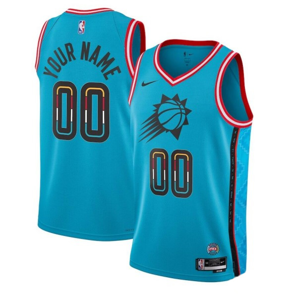 Men's Phoenix Suns Active Player Custom Blue 2022-23 City Edition Stitched Jersey Men's Phoenix Suns Active Player Custom Blue 2022-23 City Edition Stitched Jersey