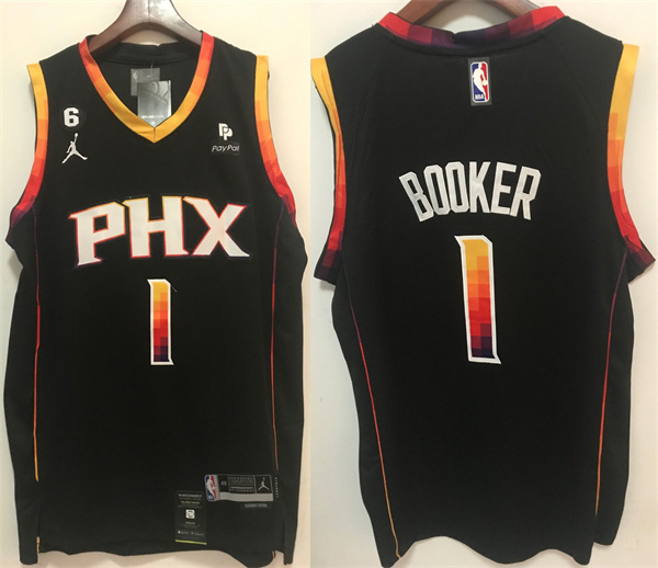 Men's Phoenix Suns #1 Devin Booker Black Stitched Basketball Jersey Men's Phoenix Suns #1 Devin Booker Black Stitched Basketball Jersey