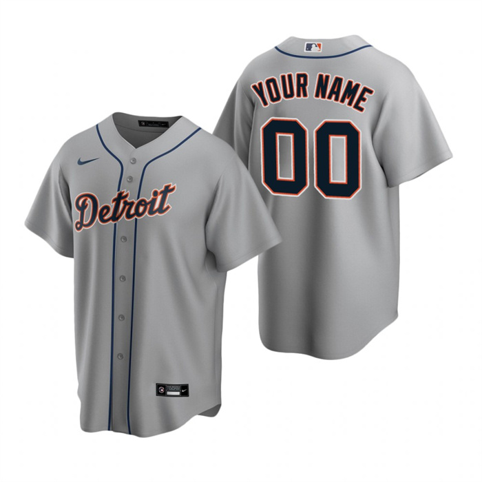 Youth Detroit Tigers Active Player Custom Grey Cool Base Stitched Baseball Jersey Youth Detroit Tigers Active Player Custom Grey Cool Base Stitched Baseball Jersey