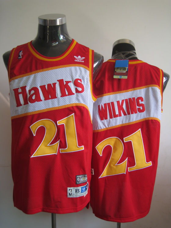 Men's Atlanta Hawks Custom Red Stitched Throwback Basketball Jersey