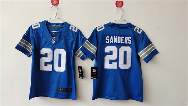 Women's Detroit Lions #20 Barry Sanders Blue Vapor Stitched Jersey(Run Smaller) Women's Detroit Lions #20 Barry Sanders Blue Vapor Stitched Jersey(Run Smaller)