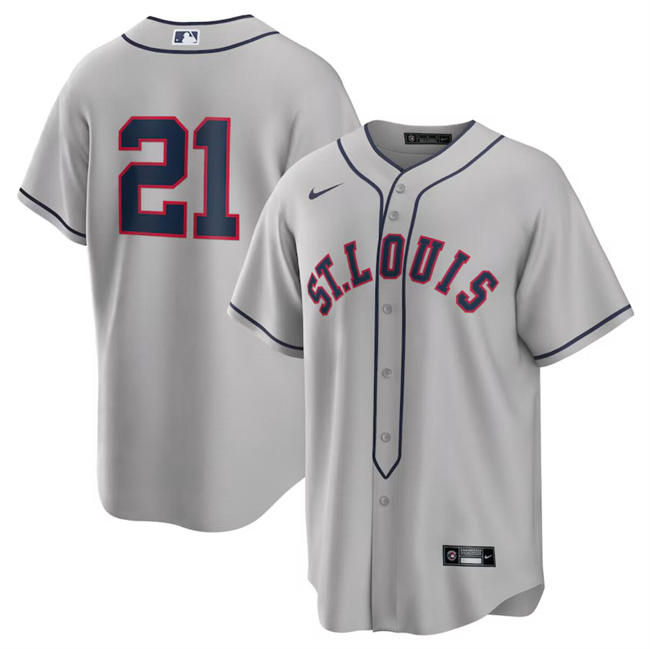 Men's St. Louis Cardinals Active Player Custom Grey 2024 Rickwood Classic Stitched Baseball Jersey Men's St. Louis Cardinals Active Player Custom Grey 2024 Rickwood Classic Stitched Baseball Jersey