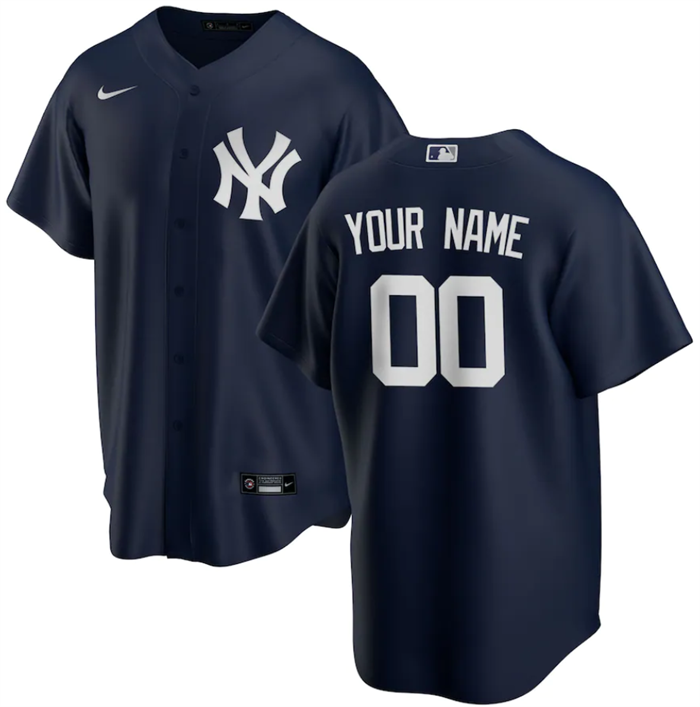 Youth New York Yankees Active Player Custom Navy Cool Base Stitched Baseball Jersey Youth New York Yankees Active Player Custom Navy Cool Base Stitched Baseball Jersey